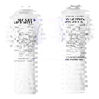 スペースシャトル レトロレイアウト ロケット科学者&宇宙飛行士用 Tシャツ - Kawaiitshirt