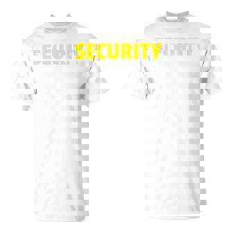セキュリティスタッフやボディガードのためのセキュリティバックプリントデザイン Tシャツ - Kawaiitshirt
