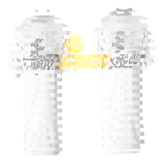 ソフトボール好き スポーツボール ラブ ソフトボール チームメイト 野球 長袖tシャツ Tシャツ - Kawaiitshirt