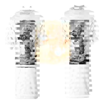 ダックスフンド 犬 筋トレ ウェイトリフティング ダンベル付き Tシャツ - Kawaiitshirt