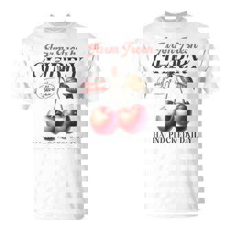 チェリーフルーツ スイートジューシーレッドチェリー 食通ギフト Tシャツ - Kawaiitshirt