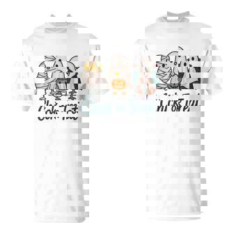 チックオアトリートハロウィンかわいいゴーストヴァンパイア Tシャツ - Kawaiitshirt