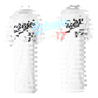 デコピン 大谷 Dekopin 愛犬 Decoy 二刀流 Decopin 野球 ユニホーム風 犬 かわいい 長袖tシャツ Tシャツ - Kawaiitshirt