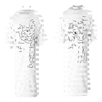 デコピンと大谷さん 手を繋ぐ Tシャツ - Kawaiitshirt