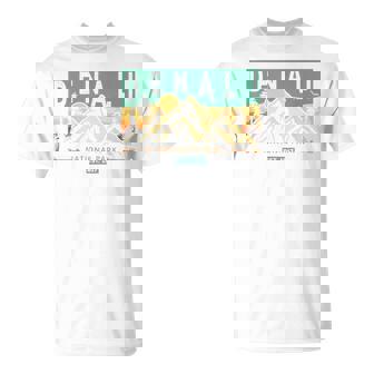 デナリ国立公園 山 自然 レトロ 夕日 ヴィンテージ Tシャツ - Kawaiitshirt