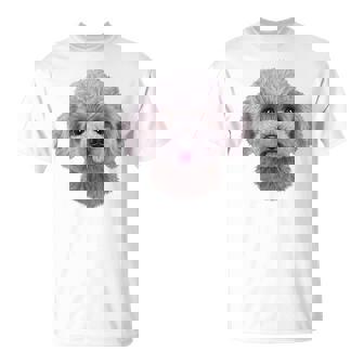 ホワイト トイプードル 犬 いぬ 顔 Tシャツ - Kawaiitshirt