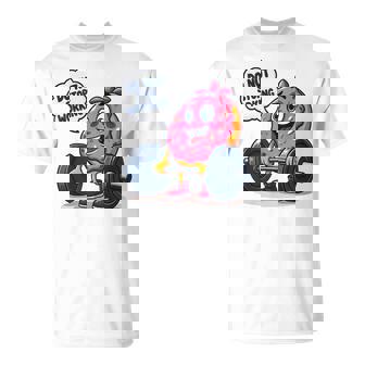 ドーナツストップワーキング ドーナツ ジム ワークアウト ウェイトリフティング 面白い Tシャツ - Kawaiitshirt