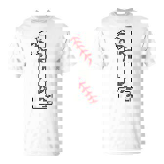 ナンバー1 ベースボールジャージー ナンバー1 背面にプリント Tシャツ - Kawaiitshirt