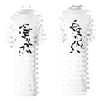 ヌンチャク棒人間クリップアートグラフィック 長袖tシャツ Tシャツ - Kawaiitshirt