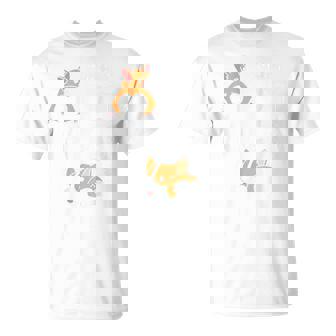 バックプリント ノッシン お尻 犬 かわいい コーギー Tシャツ - Kawaiitshirt