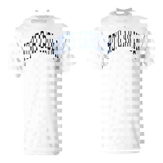 ノースカロライナ代表チームのスタイル ネイビーテキスト 長袖tシャツ Tシャツ - Kawaiitshirt