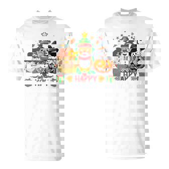 ハッピー、感謝祭、ハロウィン、メリークリスマス。 長袖tシャツ Tシャツ - Kawaiitshirt