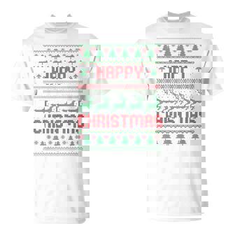 ハッピークリスマス、アグリークリスマス Tシャツ - Kawaiitshirt