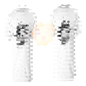 ハムスター アニマルプリント グラフィック ポートレート 顔 ハムスター Tシャツ - Kawaiitshirt