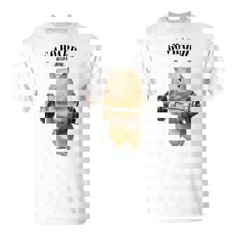 ハムスター ウェイトリフティング フィットネスジム Tシャツ - Kawaiitshirt