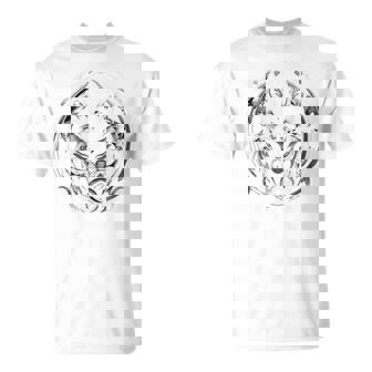 ハロウィンコスチューム ホワイトウルフ ギリシャ神話 バックプリント Tシャツ - Kawaiitshirt