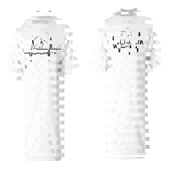 ハートビート ドッグ デザイン ビションフリーゼ Tシャツ - Kawaiitshirt