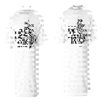 バック プリントを見る Idle Fury Don't Crykeleton Praying 泣かないで 祈る骸骨 Tシャツ - Kawaiitshirt