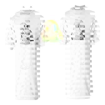 バッグの中のかわいいセキセイインコ、面白いセキセイインコ 長袖tシャツ Tシャツ - Kawaiitshirt