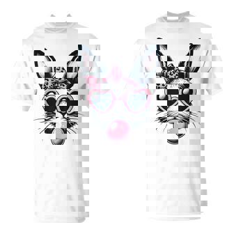 バニーフェイス サングラス付き イースターデー 男の子 男性 子供 Tシャツ - Kawaiitshirt