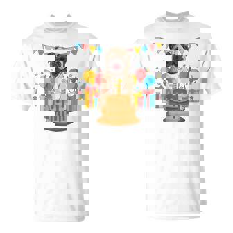 パグ 1歳 誕生日 お祝い ケーキ ペット 動物 犬 オーナー パグ Tシャツ - Kawaiitshirt