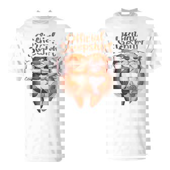 パジャマ バレンタイン カワウソ ラブ Tシャツ - Kawaiitshirt