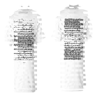 パルティータ ホ長調 ガヴォッテ ソロ ヴァイオリン ヨハン・セバスティアン・バッハ Tシャツ - Kawaiitshirt