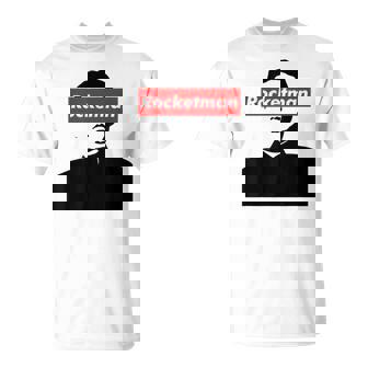 パロディ Kim Jung Un Rocketman ボックスロゴtシャツ Tシャツ - Kawaiitshirt