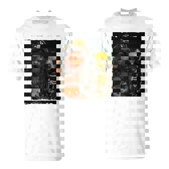 ビッグフットエイリアン 面白い ハロウィン トリック ドア カメラビュー 長袖tシャツ Tシャツ - Kawaiitshirt