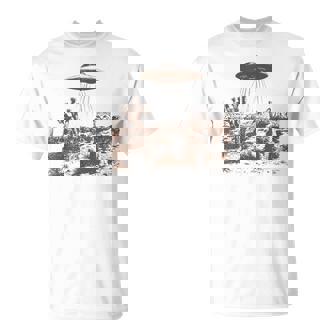 ビンテージ Ufo カウボーイ キャット Tシャツ - Kawaiitshirt