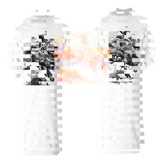 ビンテージ カウボーイ ロデオ ブロンコ ウエスタン 乗馬 カントリー メンズ Tシャツ - Kawaiitshirt