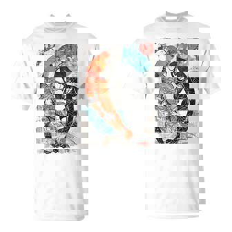 ビンテージ グラフィティ 錦鯉 魚 鯉 長袖tシャツ Tシャツ - Kawaiitshirt