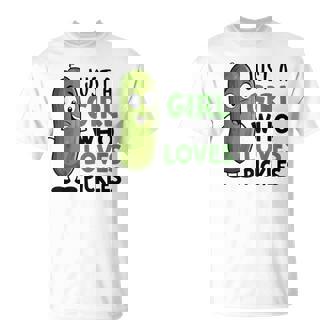 ピクルスが大好きな女の子だけ おかしなきゅうり Tシャツ - Kawaiitshirt