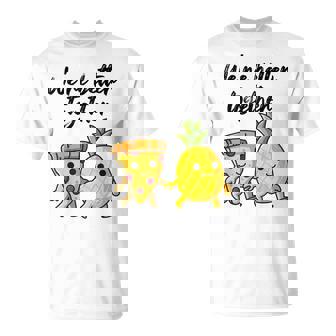 ピザハワイパイナップルピザイートピザ＆パイナップル Tシャツ - Kawaiitshirt