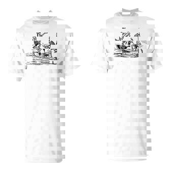 フクロウとプッシーキャット エドワード・リア Tシャツ - Kawaiitshirt