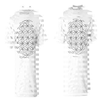フラワー オブ ライフ 幾何学 模様 図形 シンボル スピリチュアル フラワーオブライフ Tシャツ - Kawaiitshirt