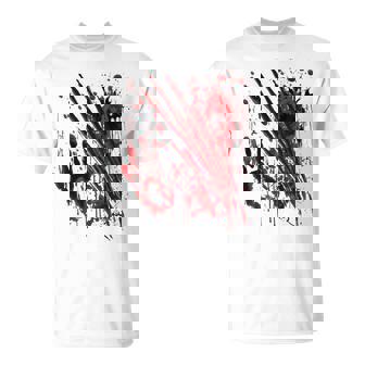 ブラッドシャツ ブラッディスプラッター ハロウィン 血 ステンド グラフィック Tシャツ - Kawaiitshirt