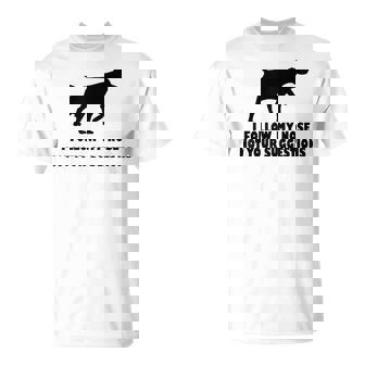 ブリタニー・スパニエル 私はあなたの提案ではなく私の鼻に従います Tシャツ - Kawaiitshirt