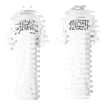 プリンストン テキサス ビンテージ アスレチック スポーツ B&W プリント Tシャツ - Kawaiitshirt