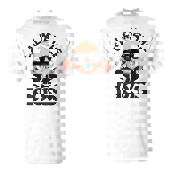 ベイビー・ボス「コール・ミー・ボス」ライク・ア・ボス・キッズ Tシャツ - Kawaiitshirt