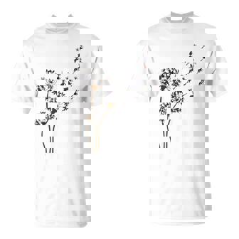 ボストンテリア フラワー フライ タンポポ 面白い 犬好き 犬 お父さん Tシャツ - Kawaiitshirt