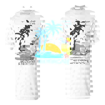 ボラカイ島 ヤシの木 日没 花 フィリピン ビーチ カクテル パラワン島 東南アジア 海鳥 島 贈り物 海 お土産 セブ Tシャツ - Kawaiitshirt