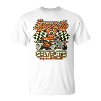 ボンネビル ソルト フラッツ ヴィンテージ レトロ ホットロッド レースカー Tシャツ - Kawaiitshirt