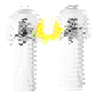 ポケットの中の犬 花 サルーキ Tシャツ - Kawaiitshirt