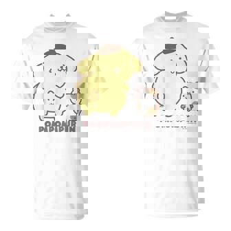 ポムポムプリン ふりむき ライトカラー Tシャツ - Kawaiitshirt