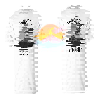 ポンペイ訪問 面白いローマの歴史 Tシャツ - Kawaiitshirt