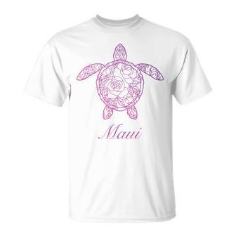 マウイ ウミガメ ハワイ Hi ハワイアン トライバル タートル ホヌ キュート Tシャツ - Kawaiitshirt