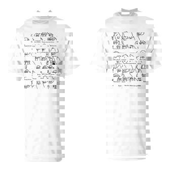 マカク24種 （黒字） Tシャツ - Kawaiitshirt