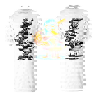 マガモのアヒル 野球愛好家 アヒル 野球 Tシャツ - Kawaiitshirt