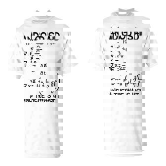 マクスウェル方程式と神は言って、光があった Tシャツ - Kawaiitshirt